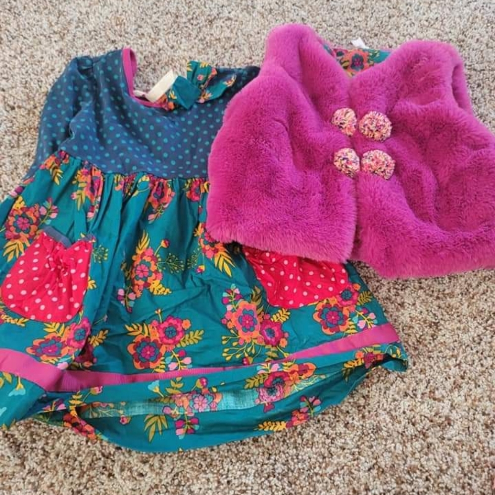 Matilda Jane size 2 dress and vest